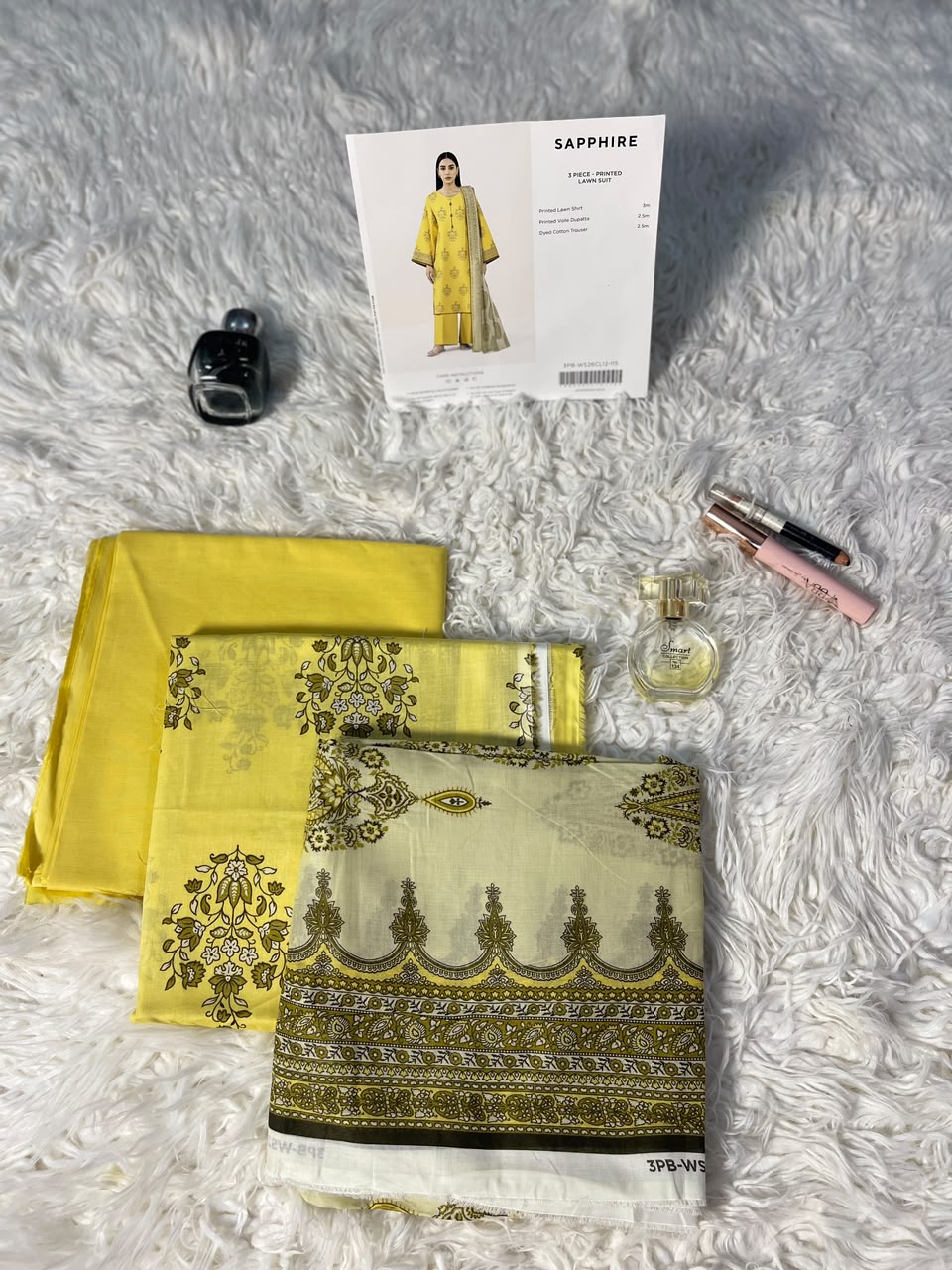 Sapphire|3 pc |Printed Lawn| original