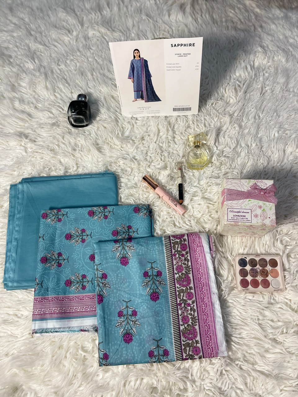 Sapphire|3 pc |Printed Lawn