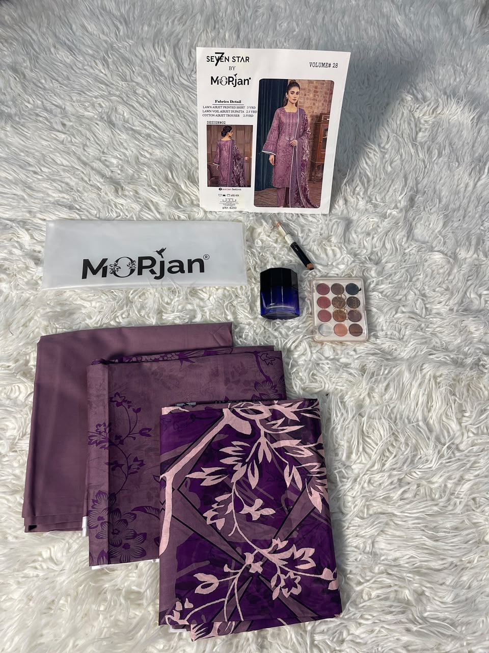 Morjan| premium lawn|3pc