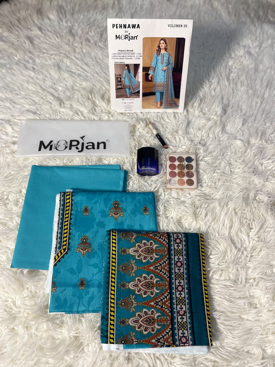 Morjan| premium lawn|3pc