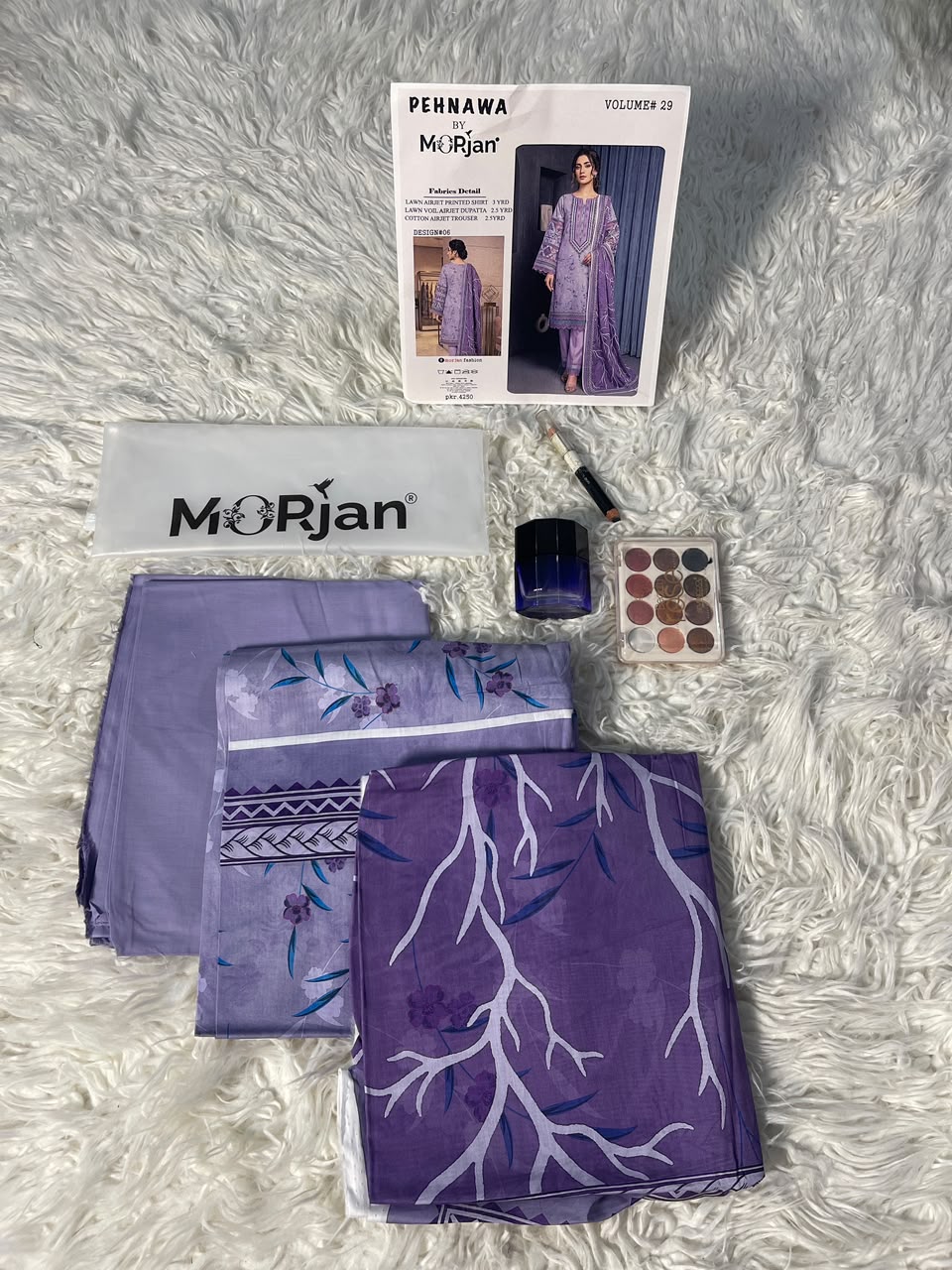 Morjan| premium lawn|3pc