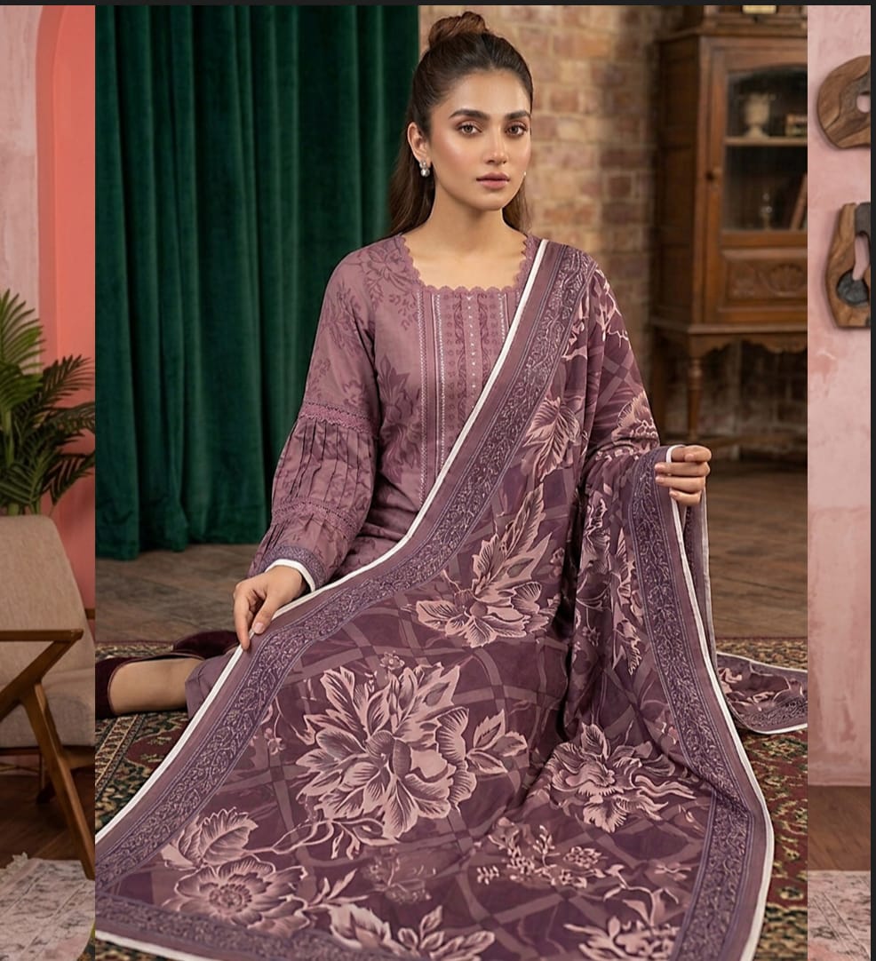 Morjan| premium lawn|3pc