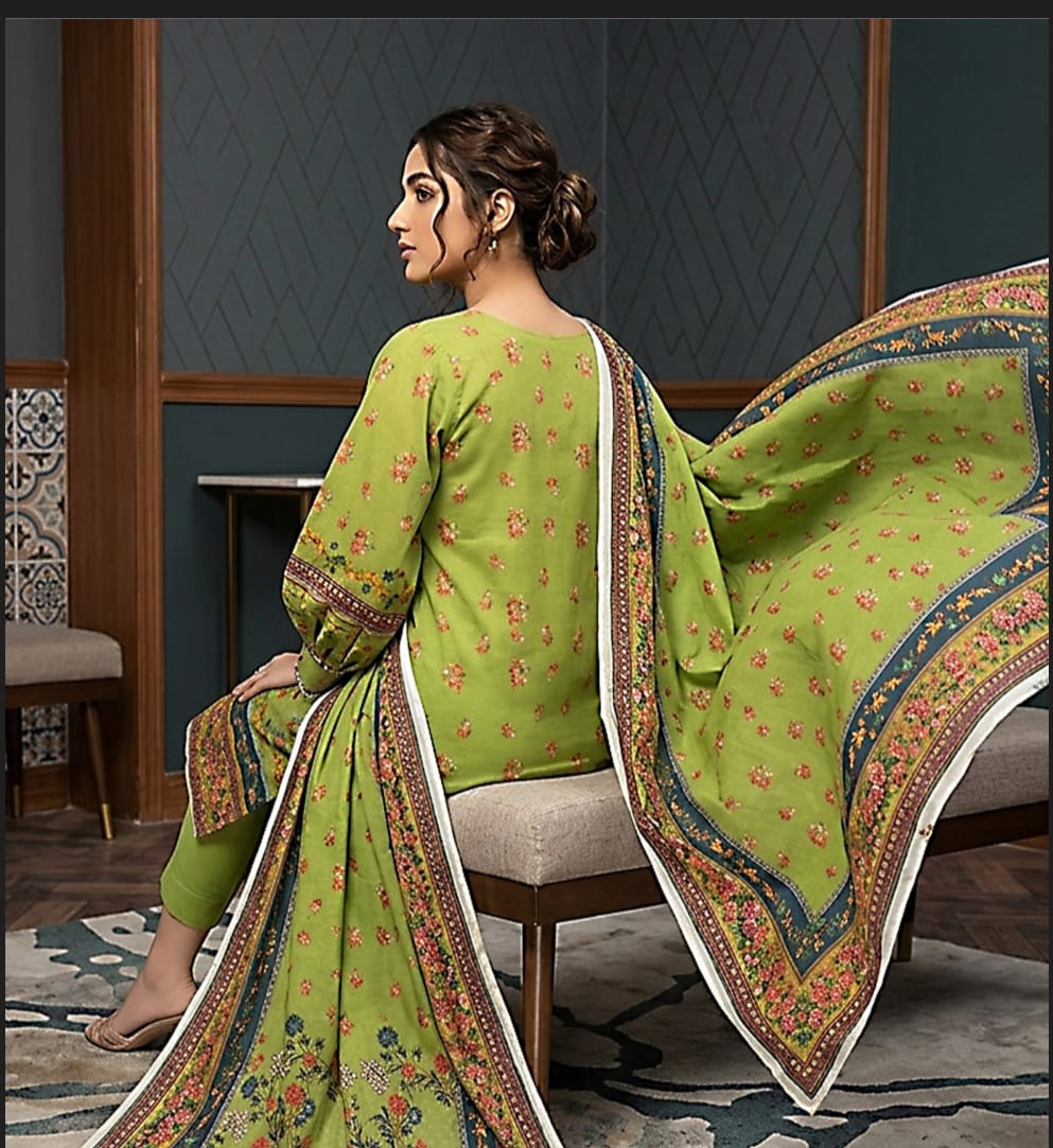 Morjan| premium lawn|3pc