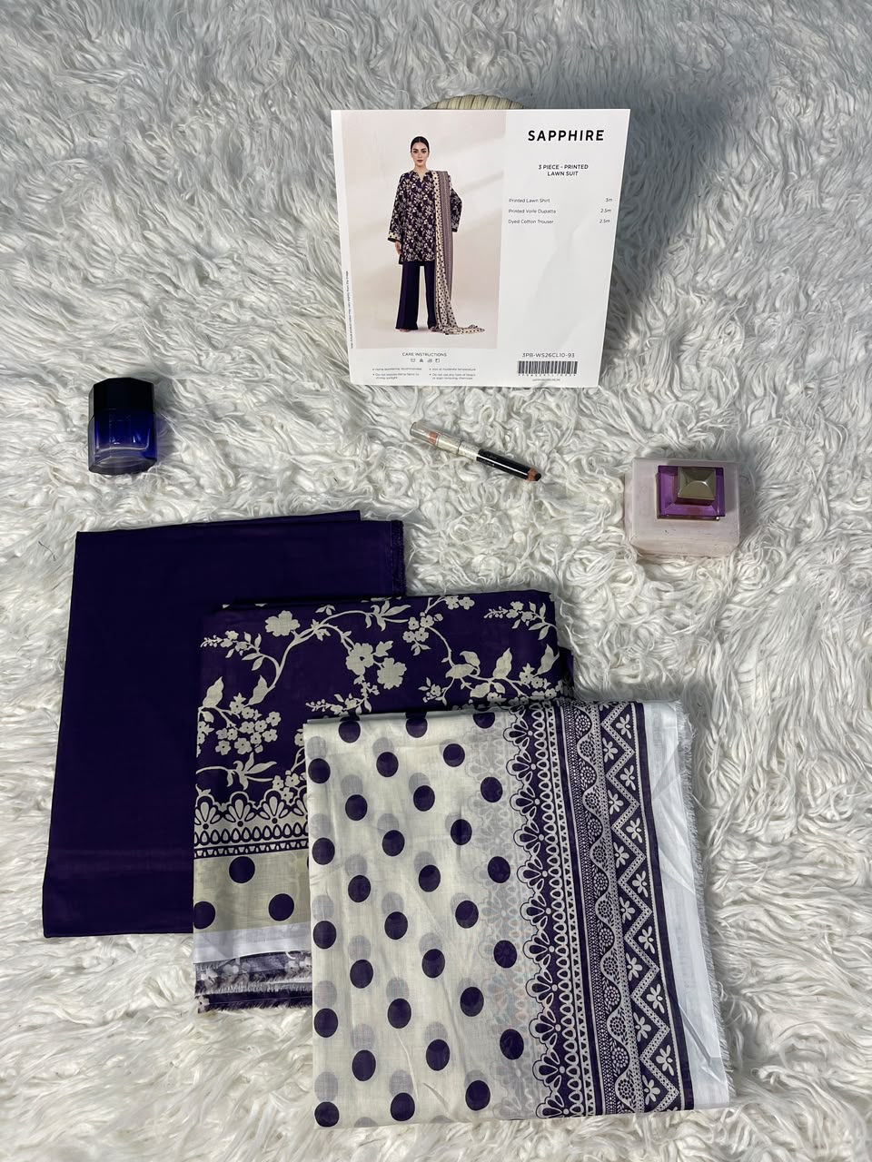 Sapphire|3 pc |Printed Lawn