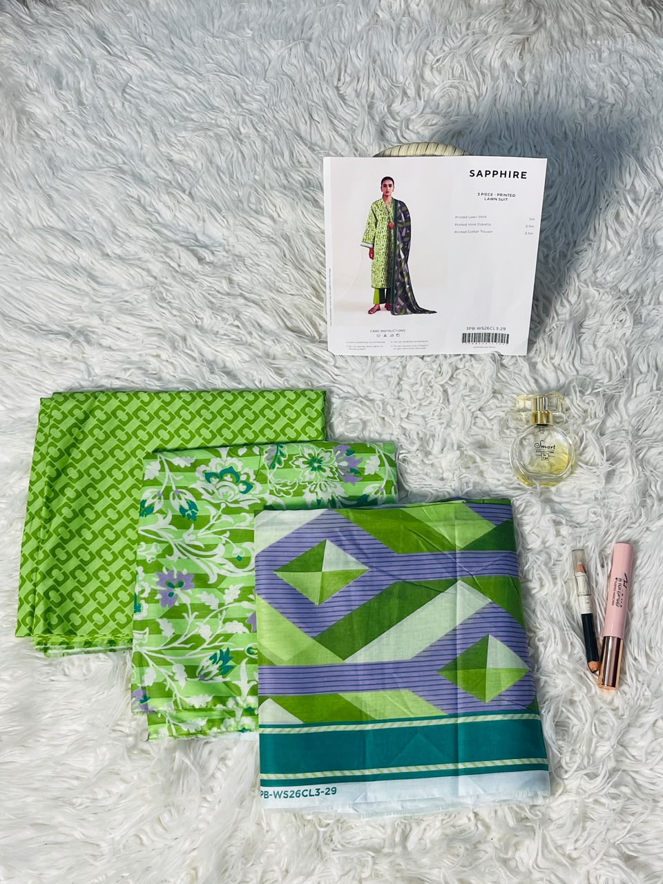 Sapphire|3 pc |Printed Lawn
