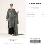 Sapphire|3 pc |Printed Lawn