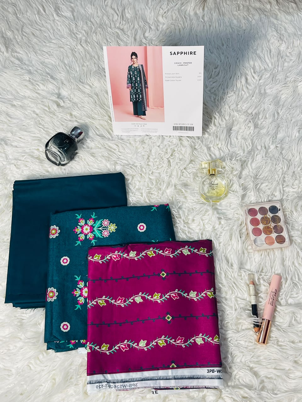 Sapphire|3 pc |Printed Lawn