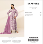 Sapphire|3 pc |Printed Lawn