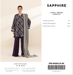 Sapphire|3 pc |Printed Lawn