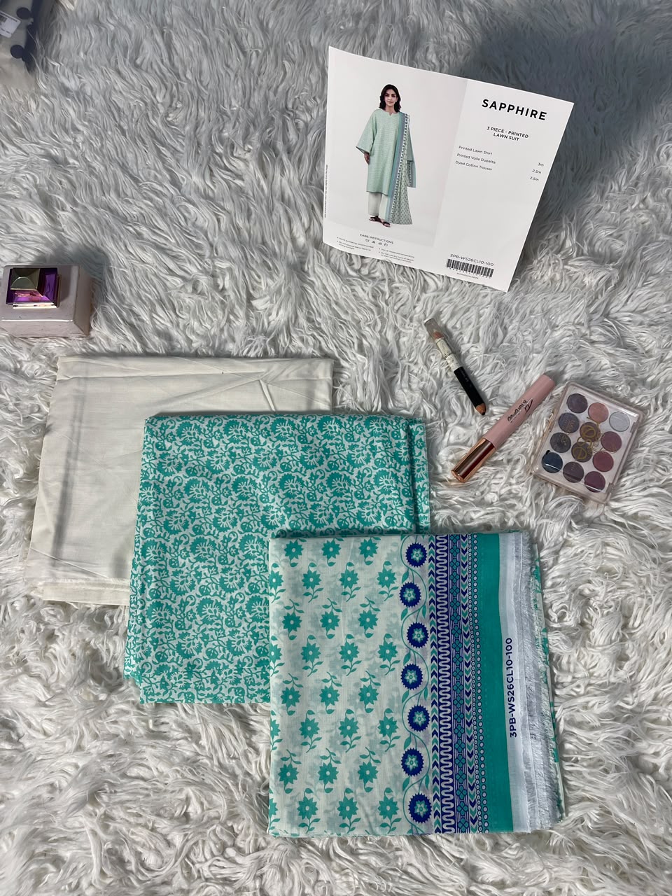 Sapphire|3 pc |Printed Lawn